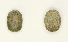 Scarab: Falcon Deity, Egypt, Second Intermediate Period-New Kingdom, Dynasties 15-20... Creator: Unknown
