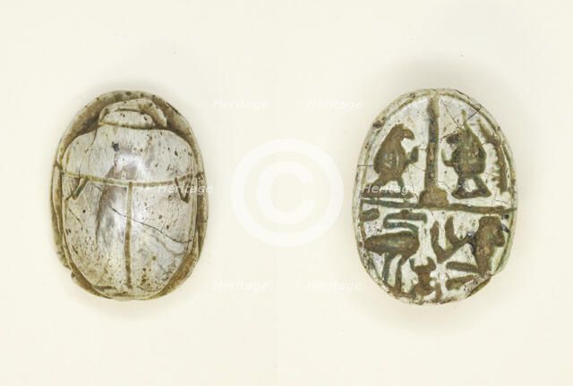 Scarab: Gods and Hieroglyphs, Egypt, New Kingdom-Late Period, Dynasties 18-26 (about 1550-525 BCE). Creator: Unknown.