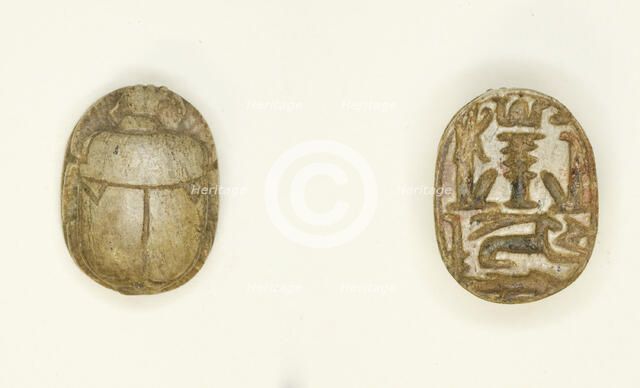 Scarab: Gods and Hieroglyphs, Egypt, New Kingdom-Late Period, Dynasties 18-26 (about 1550-525 BCE). Creator: Unknown.