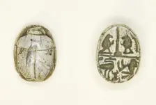Scarab: Gods and Hieroglyphs, Egypt, New Kingdom-Late Period, Dynasties 18-26 (about 1550-525 BCE). Creator: Unknown