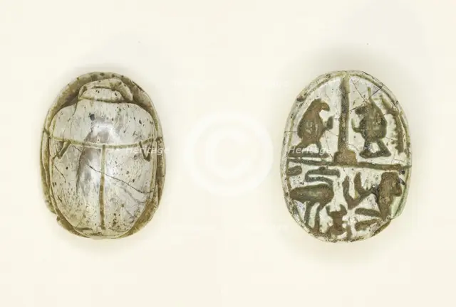Scarab: Gods and Hieroglyphs, Egypt, New Kingdom-Late Period, Dynasties 18-26 (about 1550-525 BCE). Creator: Unknown.