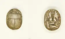 Scarab: Gods and Hieroglyphs, Egypt, New Kingdom-Late Period, Dynasties 18-26 (about 1550-525 BCE). Creator: Unknown