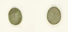 Scarab: Hieroglyphs (?), Egypt, Middle Kingdom-Second Intermediate Period (?), Dynasties 12-15... Creator: Unknown