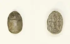Scarab: Hieroglyphs (swt, nfr, Dd, anx, nb), Egypt, Middle Kingdom-Second Intermediate Period... Creator: Unknown