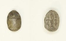 Scarab: Hieroglyphs (swt, nfr, Dd, anx, nb), Egypt, Middle Kingdom-Second Intermediate Period... Creator: Unknown