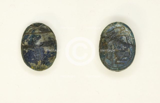 Scarab: Hovering Falcon over Name of God Amun, Egypt, New Kingdom, Dynasties 18-20... Creator: Unknown.