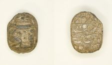 Scarab: Inscription, Egypt, Middle Kingdom (about 2055-1650 BCE). Creator: Unknown