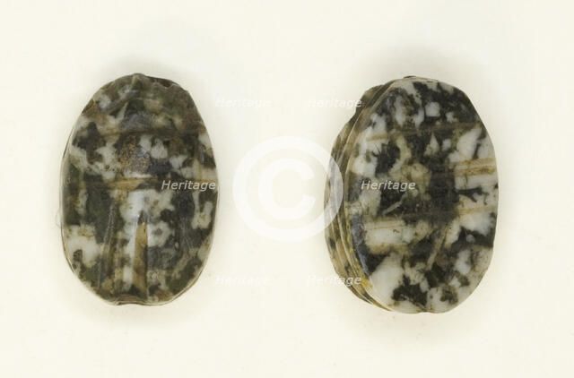 Scarab: Linear Motifs, Egypt, First Intermediate Period-Early Middle Kingdom, Dynasties 9-12... Creator: Unknown.