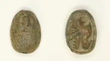 Scarab: Ram (Amun), Egypt, Second Intermediate Period-New Kingdom, Dynasties 17-18... Creator: Unknown