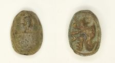 Scarab: Ram (Amun), Egypt, Second Intermediate Period-New Kingdom, Dynasties 17-18... Creator: Unknown