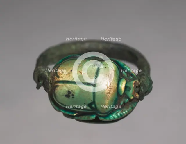 Scarab Ring, 1279-1213 BC. Creator: Unknown.