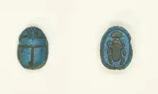 Scarab: Scarab Beetle with Sun Disc, Egypt, Second Intermediate Period, Dynasty 15 (abt 1650... Creator: Unknown