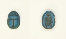 Scarab: Scarab Beetle with Sun Disc, Egypt, Second Intermediate Period, Dynasty 15 (abt 1650... Creator: Unknown