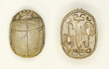 Scarab: Scorpion Motifs, Egypt, New Kingdom, Dynasties 18-19 (about 1550-1186 BCE). Creator: Unknown