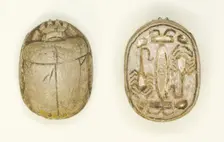 Scarab: Scorpion Motifs, Egypt, New Kingdom, Dynasties 18-19 (about 1550-1186 BCE). Creator: Unknown