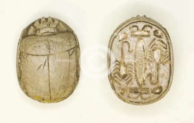Scarab: Scorpion Motifs, Egypt, New Kingdom, Dynasties 18-19 (about 1550-1186 BCE). Creator: Unknown.