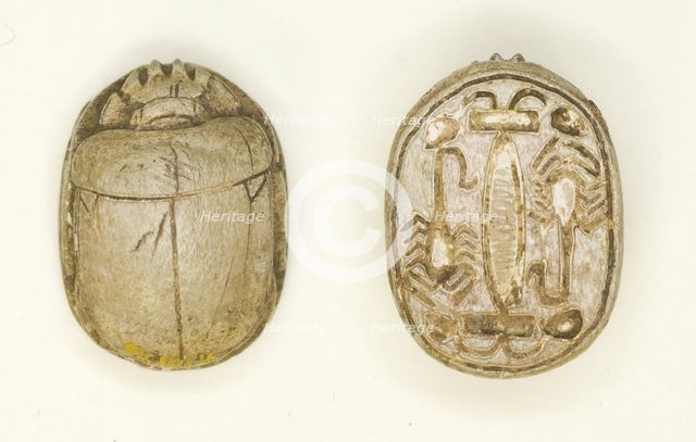 Scarab: Scorpion Motifs, Egypt, New Kingdom, Dynasties 18-19 (about 1550-1186 BCE). Creator: Unknown.