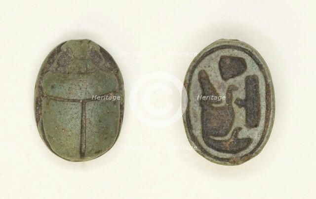 Scarab: Sobekhotep, Egypt, New Kingdom, Dynasty 18-20 (about 1550-1069 BCE). Creator: Unknown.
