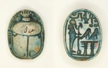 Scarab: The God Ptah with Name of Usermaatra Setepenra (Ramesses II), Egypt, New Kingdom... Creator: Unknown