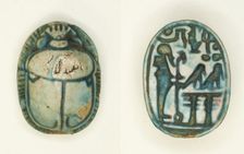 Scarab: The God Ptah with Name of Usermaatra Setepenra (Ramesses II), Egypt, New Kingdom... Creator: Unknown