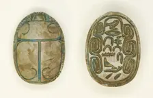 Scarab: Title (Greatest of the Tens of Upper Egypt) and Personal Name, Egypt, Middle Kingdom... Creator: Unknown