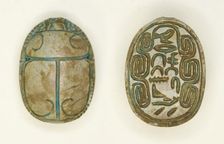Scarab: Title (Greatest of the Tens of Upper Egypt) and Personal Name, Egypt, Middle Kingdom... Creator: Unknown