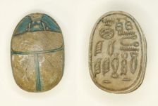 Scarab: Titles, Egypt, Middle Kingdom, Dynasties 11-14 (about 2055-1650 BCE). Creator: Unknown