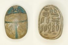Scarab: Titles, Egypt, Middle Kingdom, Dynasties 11-14 (about 2055-1650 BCE). Creator: Unknown