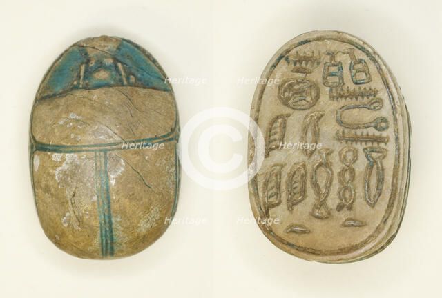 Scarab: Titles, Egypt, Middle Kingdom, Dynasties 11-14 (about 2055-1650 BCE). Creator: Unknown.