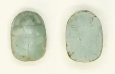 Scarab: Uninscribed, Egypt, Middle Kingdom (?), Dynasties 11-12 (about 2055-1773 BCE). Creator: Unknown