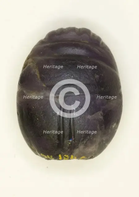 Scarab: Uninscribed, Egypt, Middle Kingdom, Dynasty 12 (about 1985-1773 BCE). Creator: Unknown.
