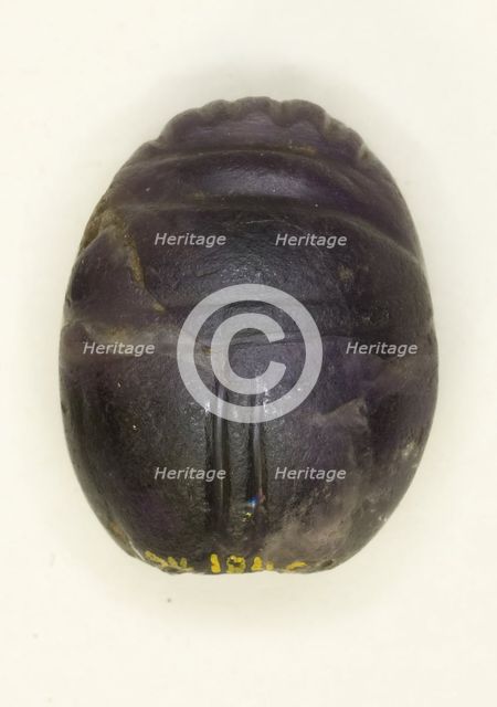 Scarab: Uninscribed, Egypt, Middle Kingdom, Dynasty 12 (about 1985-1773 BCE). Creator: Unknown.