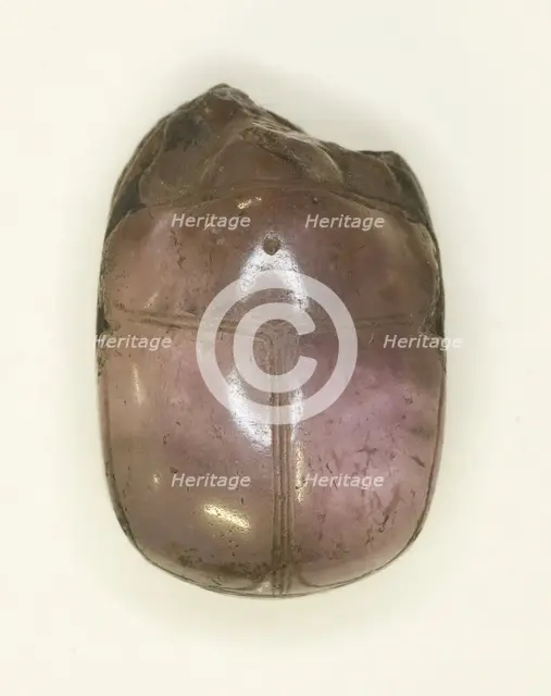 Scarab: Uninscribed, Egypt, Middle Kingdom, Dynasty 12 (about 1985-1773 BCE). Creator: Unknown.