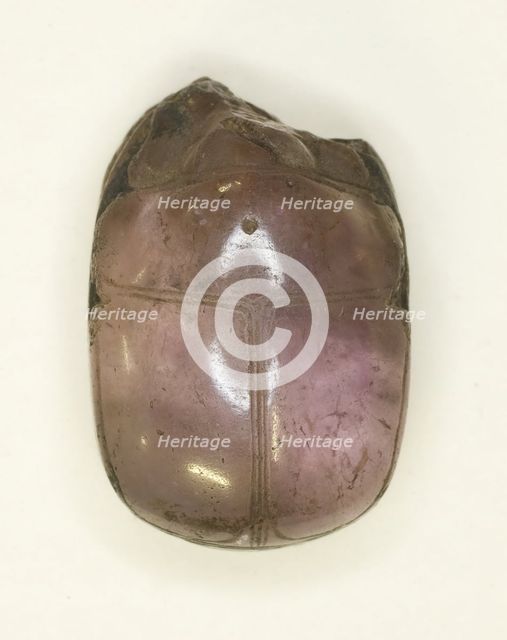 Scarab: Uninscribed, Egypt, Middle Kingdom, Dynasty 12 (about 1985-1773 BCE). Creator: Unknown.