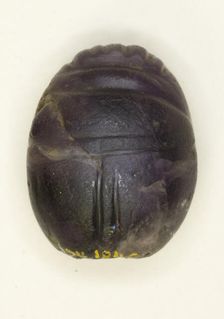 Scarab: Uninscribed, Egypt, Middle Kingdom, Dynasty 12 (about 1985-1773 BCE). Creator: Unknown