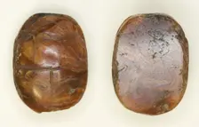 Scarab: Uninscribed, Egypt, Middle Kingdom-Late Period, Dynasties 12-26 (about 1985-525 BCE). Creator: Unknown
