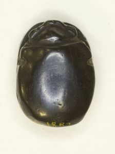 Scarab: Uninscribed, Egypt, Middle Kingdom-Late Period, Dynasties 12-26 (about 1985-525 BCE). Creator: Unknown