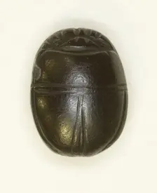 Scarab: Uninscribed, Egypt, Middle Kingdom-Late Period, Dynasties 12-26 (about 1985-525 BCE). Creator: Unknown