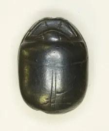 Scarab: Uninscribed, Egypt, Middle Kingdom-Late Period, Dynasties 12-26 (about 1985-525 BCE). Creator: Unknown