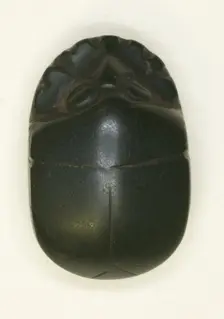 Scarab: Uninscribed, Egypt, Middle Kingdom-Late Period, Dynasties 12-26 (about 1985-525 BCE). Creator: Unknown