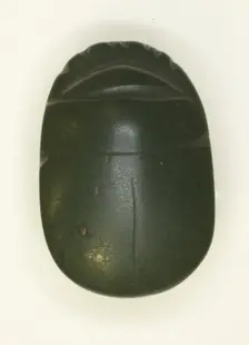 Scarab: Uninscribed, Egypt, Middle Kingdom-Late Period, Dynasties 12-26 (about 1985-525 BCE). Creator: Unknown