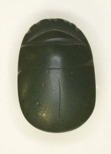 Scarab: Uninscribed, Egypt, Middle Kingdom-Late Period, Dynasties 12-26 (about 1985-525 BCE). Creator: Unknown