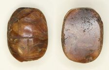 Scarab: Uninscribed, Egypt, Middle Kingdom-Late Period, Dynasties 12-26 (about 1985-525 BCE). Creator: Unknown