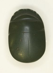 Scarab: Uninscribed, Egypt, Middle Kingdom-Late Period, Dynasties 12-26 (about 1985-525 BCE). Creator: Unknown