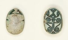 Scarab: Unlinked Scrolls and Spirals, Egypt, Second Intermediate Period, Dynasty 15 (abt 1650-1550 B Creator: Unknown