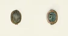 Scarab: Winged Scarab Beetle with Hieroglyphs, Egypt, New Kingdom, Dynasties 18-20 (abt 1550... Creator: Unknown