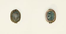 Scarab: Winged Scarab Beetle with Hieroglyphs, Egypt, New Kingdom, Dynasties 18-20 (abt 1550... Creator: Unknown