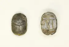 Scarab: Wish Formula (?), Egypt, Third Intermediate Period-Late Period, Dynasties 21-30 (abt 1069... Creator: Unknown