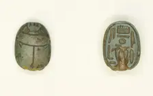 Scarab: Wish Formula (?), Egypt, Middle Kingdom-New Kingdom, Dynasties 18-20 (abt 1550-... Creator: Unknown