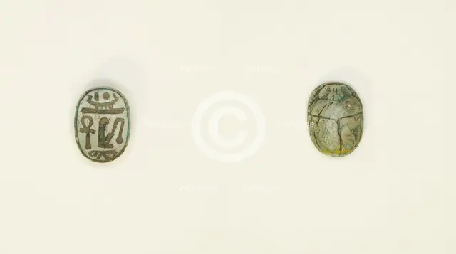 Scarab: Wish Formula, Egypt, New Kingdom, Dynasties 18-20 (about 1550-1069 BCE). Creator: Unknown.